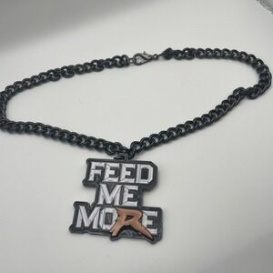 WWE Ryback Feed Me More Pendant Necklace W/Chain 2015   NOS